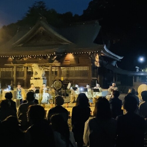 岡田宮,雅楽,灯籠祭